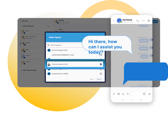RingQ integrated chat queues routing customer messages across all digital channels