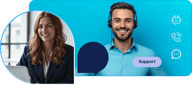 RingQ sales and support agents handling WhatsApp conversations like calls