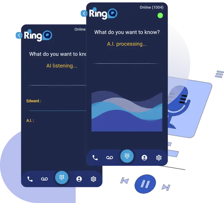 RingQ A Real-Life AI Conversation