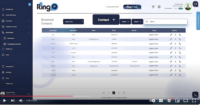 How to Add Contacts to a RingQ Auto Dialer Campaign